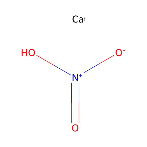 البنية الجزيئية لـنترات الكالسيوم — CAS 10124-37-5