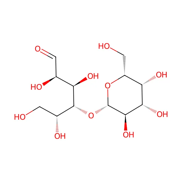البنية الجزيئية لـلاكتوز — CAS 63-42-3