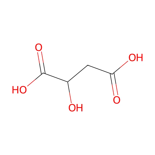 البنية الجزيئية لـحمض الماليك — CAS 6915-15-7